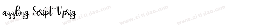 azzling Script-Uprig字体转换